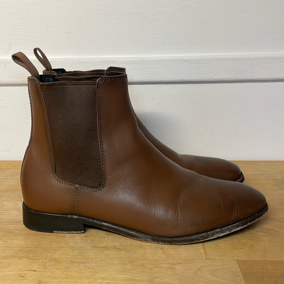 Coach Metropolitan Brown Leather Chelsea Boots men’s size 8 - Picture 1 of 16